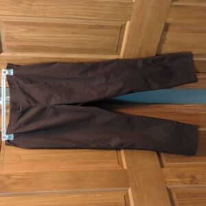 12/14 Petite Pull-on Brown Pants White Stag